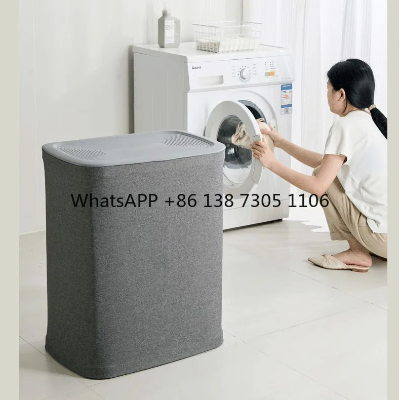 

Ткань из говяжьего сухожилия с крышкой, корзина для хранения грязной одежды, ножная педаль, складное ведро для хранения грязной одежды с ручкой