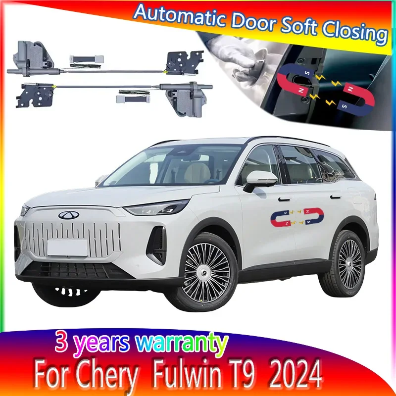 4pcs Car Smart Electric Suction Door Refitted Automatic Locks Soft Close Anti Pinch For Chery Fulwin T9 2024 Car Accessories