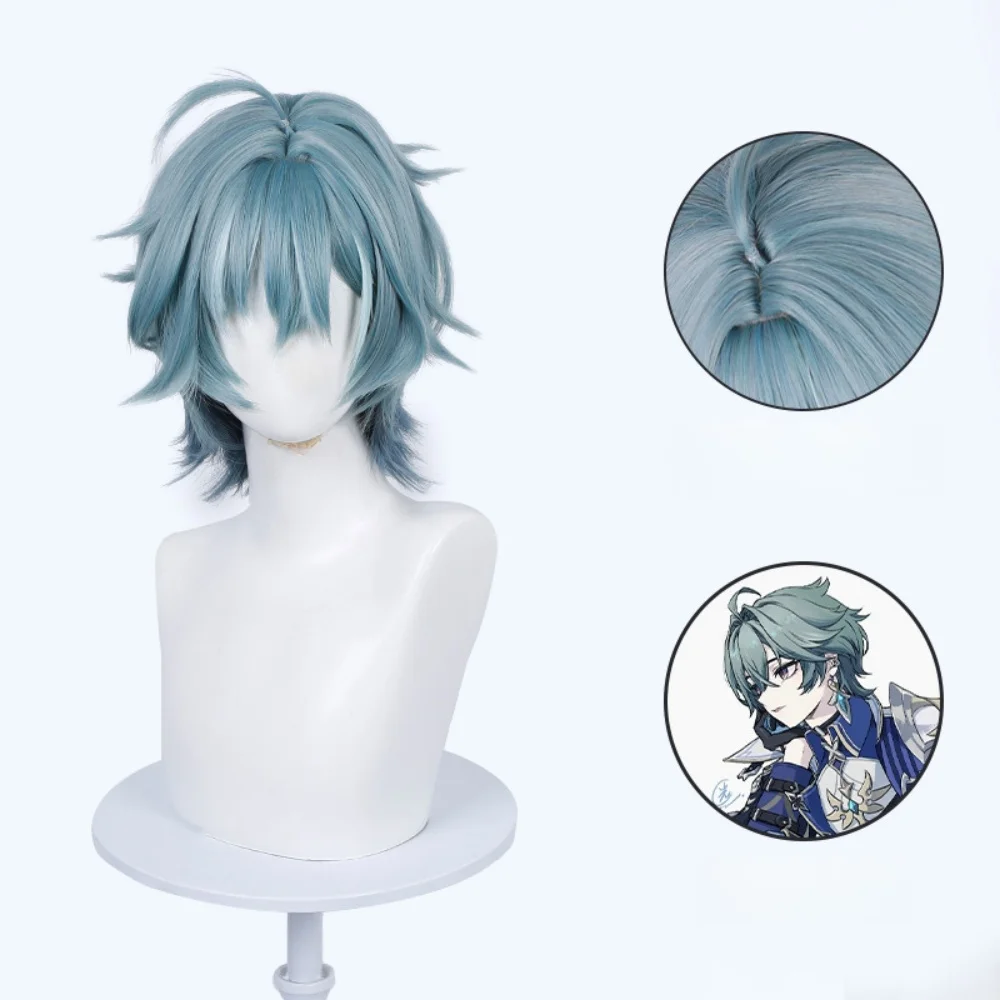 Game Genshin Impact Lohen Cosplay Wig Lohen Rose Net Wig Halloween Party