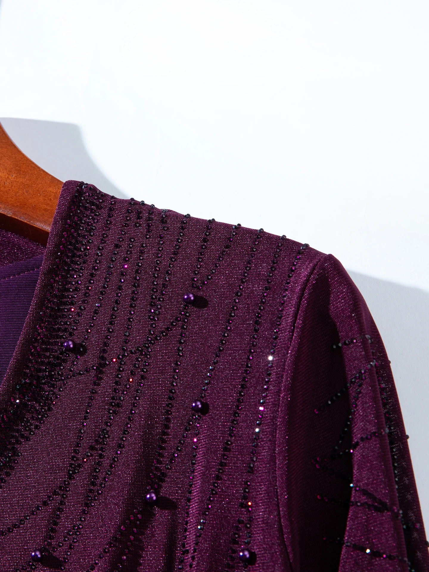 قميص أظافر جديد رائع على الطراز الغربي للصناعات الثقيلة متعدد الاستخدامات برقبة على شكل حرف V - تصميم عصري بأكمام طويلة لتقليل العمر #5