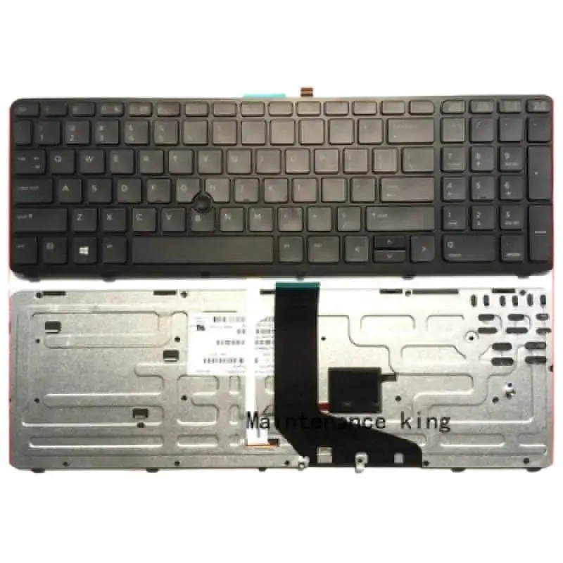 FORNew laptop US Keyboard for HP ZBOOK 15 17 G1 G2 PK130TK1A00 SK7123BL Keyboard Backlight with Pointing stick