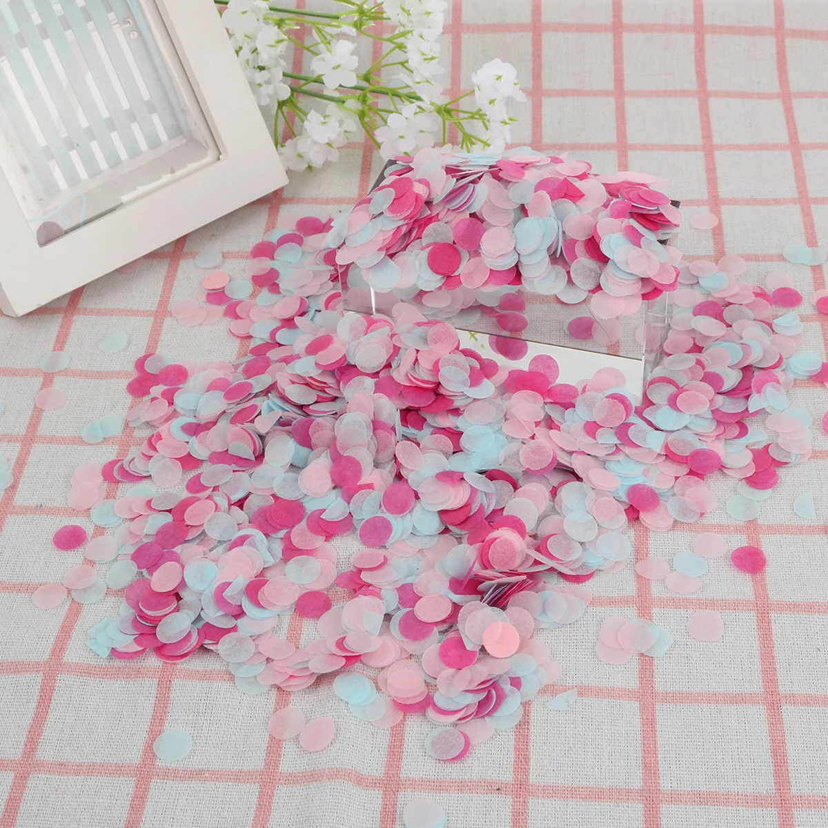 

50G 1Cm Tissue Paper Confetti Wedding Decoration Balloon Accessories Party Favors Birthday Glitter Confetti For Christmas