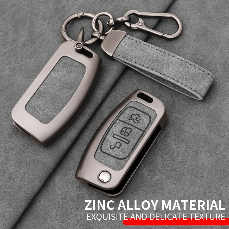 Fob for Ford Fiesta Focus 2 C-Max Ecosport S-Max Fusion Mondeo Remote Control Case Keychain  Car Key Cases Cover