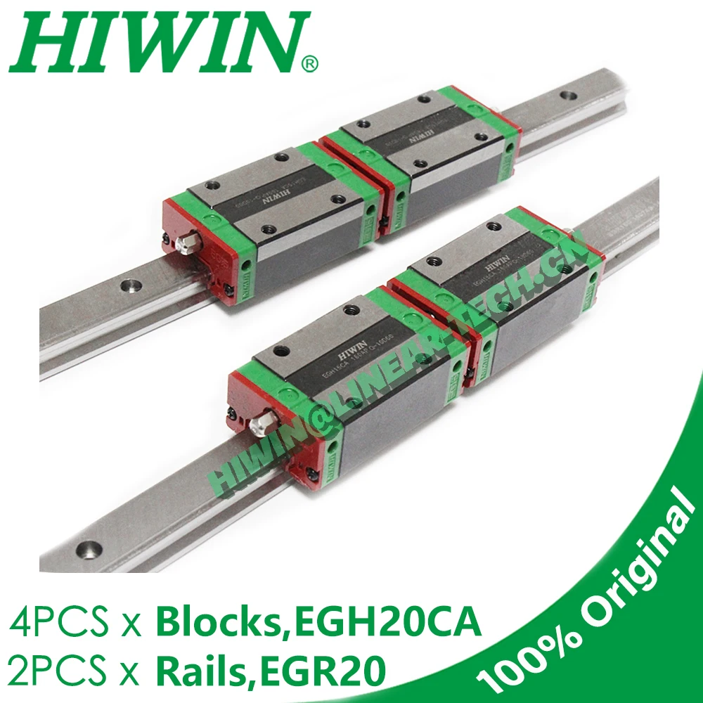 

Genuine HIWIN EGH20CA Preload ZA EGR20 Linear Rail Guide 280 300 500 640 700 800 900 1000mm Railway New Router Low Profile HIWIN