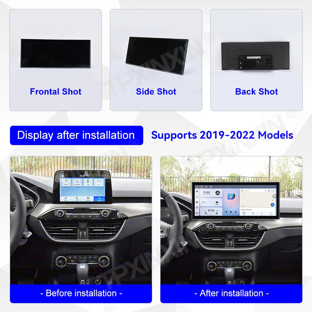 15.8 Inch Qualcomm 8 core For Ford Focus 2019~2022 Multimedia Android Auto GPS Navigation Audio Car Radio Stereo IPS Head Unit