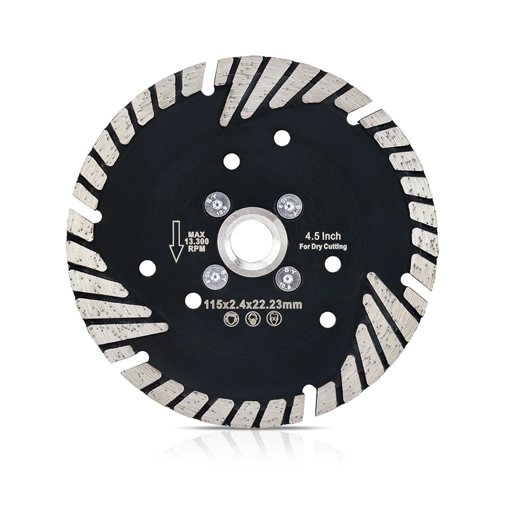 115mm/230mm Slant Protection Teeth Diamond Turbo Saw Blade 5/8