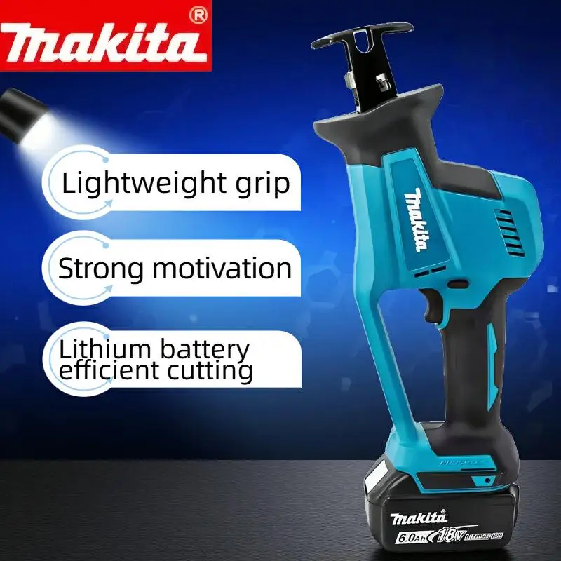

Аккумуляторная многофункциональная пила Makita DJR189 18В с литиевой батареей, портативная пила для резки металла и дерева
