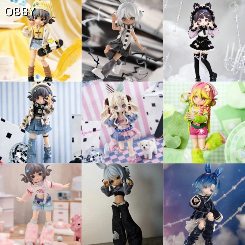 Multi-Style Lolita JK Sailor Uniform Clothes Set For 1/12 BJD Blind Box Movable Joints Action Figure Doll Outfit Clothing