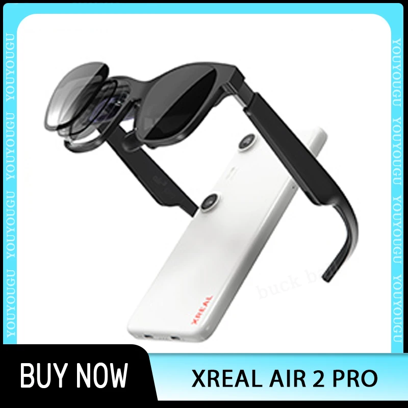 Xreal Nreal Air 2 Pro Mini Smart Ar Glasses Portable Hd130 Inches Glassesintelligent Private Cinema Relaxation Custom Accessory