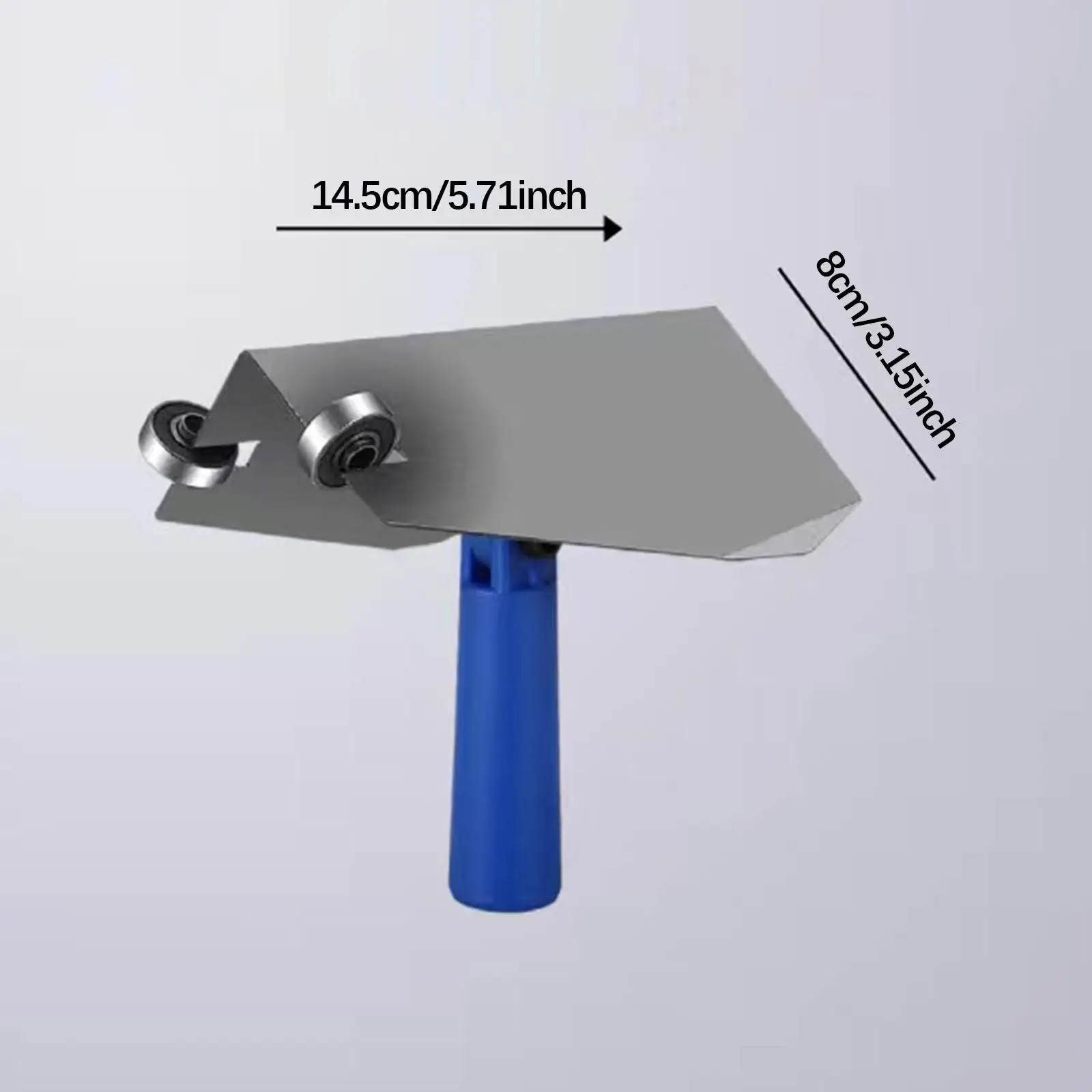 Drywall Corner Tool Internal Corner Trowel Cement Plaster Edger with Wooden Handle for Masonry Tools for Cement