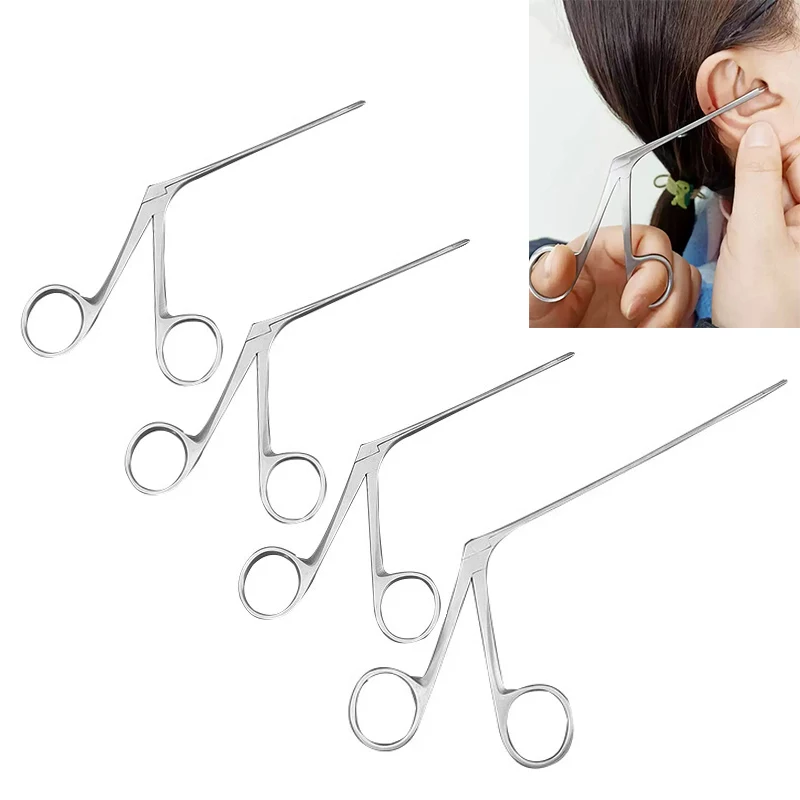 

Щипцы для удаления ушной серы, микро-пинцет-крокодил, инструмент для чистки ушей и носа, D3