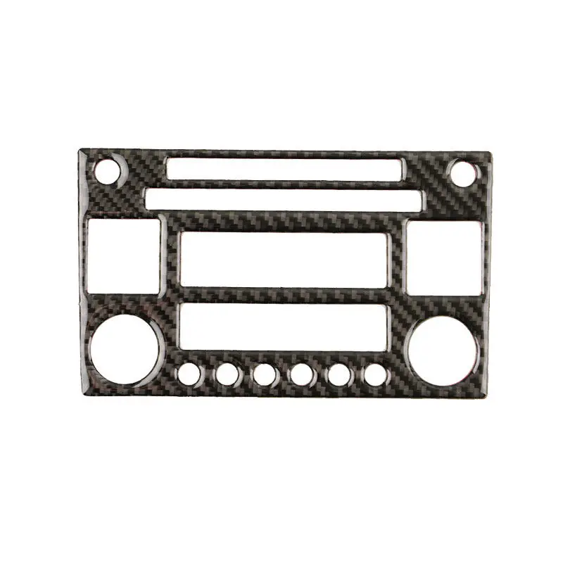 Car Accessories Soft Carbon Fiber Center Radio CD Control Panel Frame Trim For Nissan 350Z 2003 2004 2005 2006 2007 2008 2009
