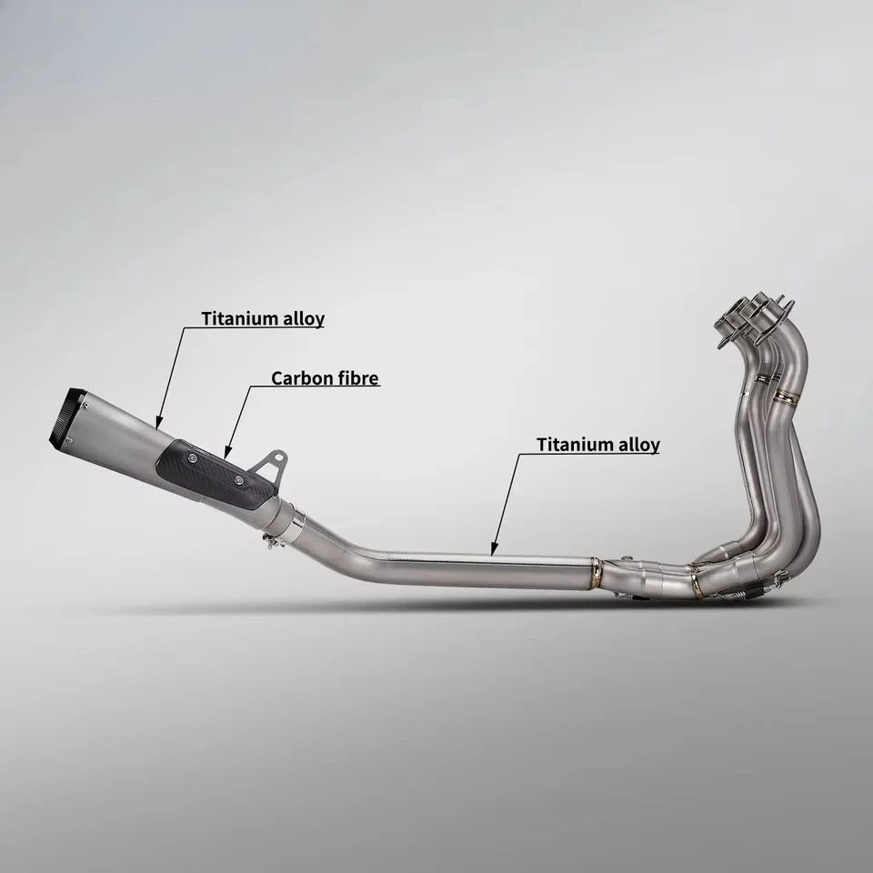 GSX-S1000 Motorcycle Exhaust System Full Titanium Alloy Modification AR Escape Muffler Carbon Box Packaging