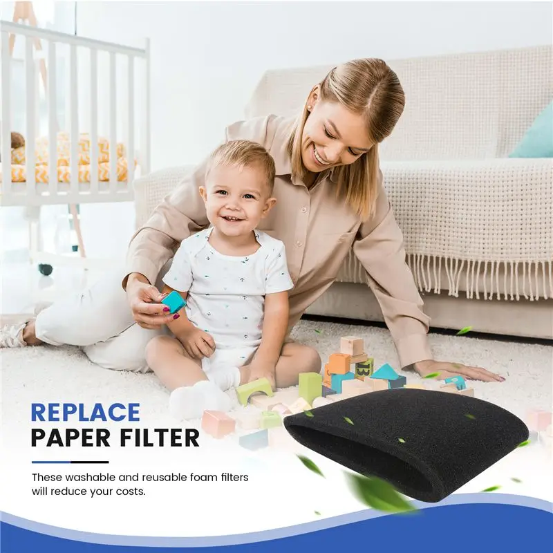 BAAJ-Washable And Reusable Foam Filter Suitable For Shop-Vac, Genie And Vacmaster 90585 9058500 Vacuum Cleaners