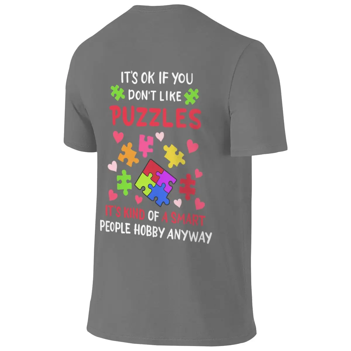 Jigsaw Puzzle Puzzles Instagram Style Reversible T-shirt Korean Style Sweet Cool Sense Of Sophistication Short Sleeve