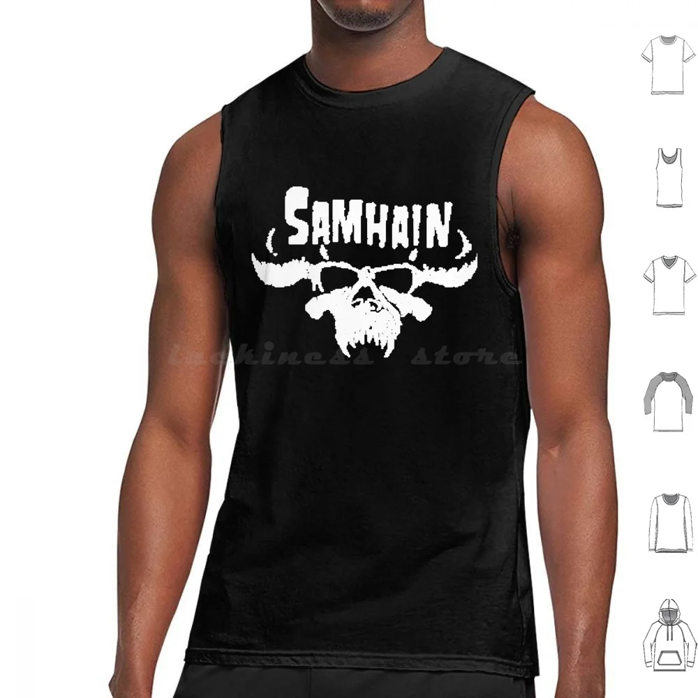 Things To Demystify Samhain Band Tank Tops Print Cotton Things To Demystify Samhain Band Samhain Glenn Danzig Samhain
