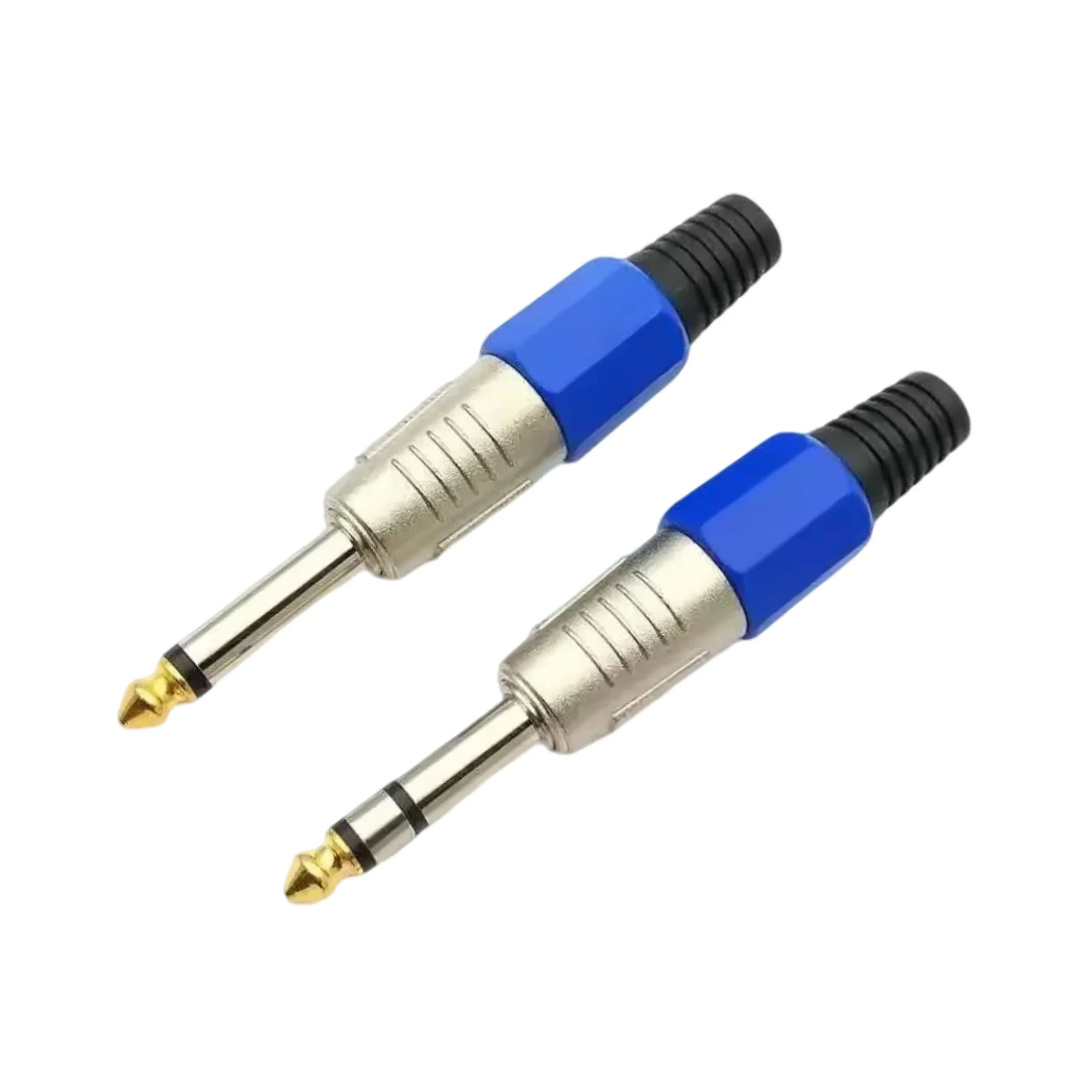 2 قطعة مضخم الصوت المهنية وأنظمة KTV لحام نوع 6.35 مللي متر موصل ستيريو أحادي