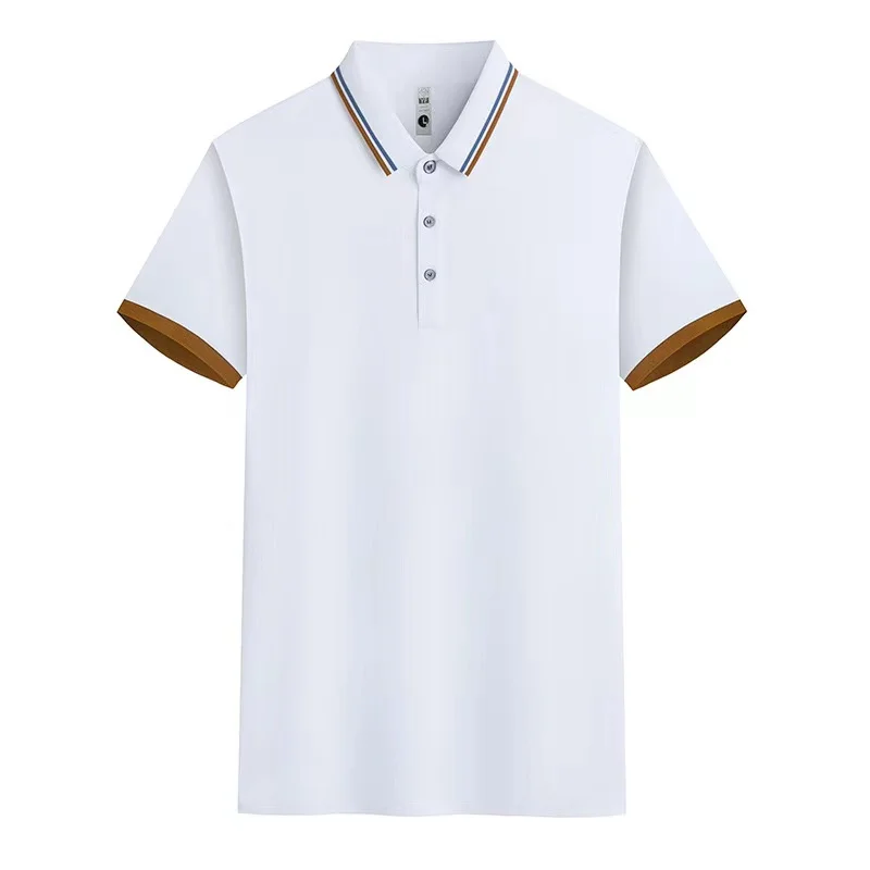 2026 New Solid color polo shirt ultra-light men quick-drying breathable sweat-wicking shirt suitable for fitness gym and running