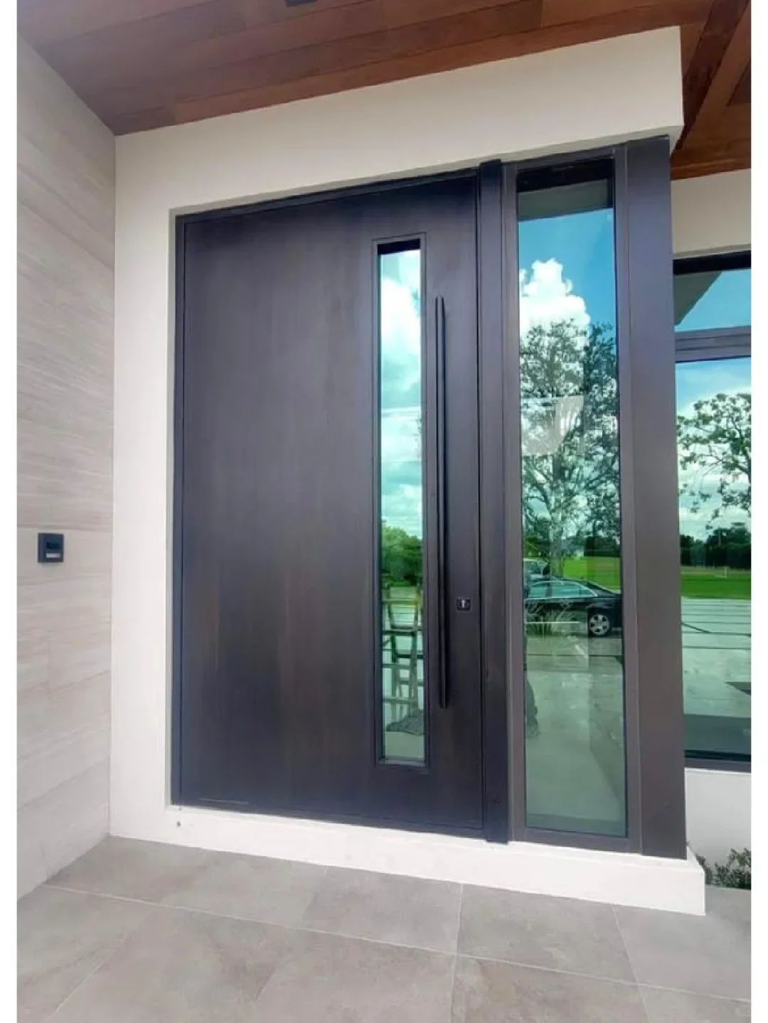 

Custom Residential Front Door Modern Design Main Entrance Door Metal Security Thermal Break Aluminum Doors for Home