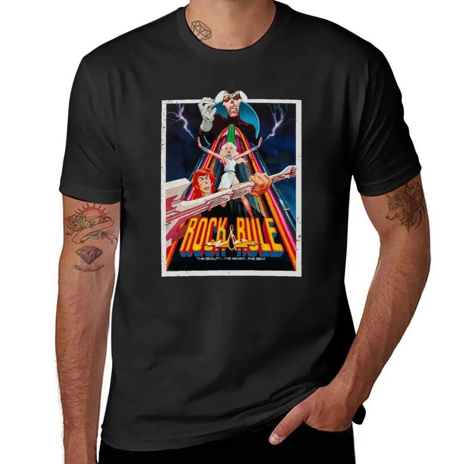 Rock And Rule T-Shirt vintage t shirts oversized anime t shirts cheap stuff mens workout shirts