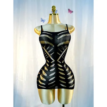 Sexy Cover Up Hollow Out Fishnet Dress without Bikini Summer Holiday DSH602