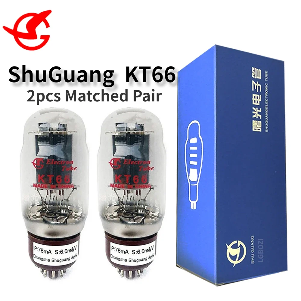 ShuGuang Vacuum Tube KT66 Electronic Tube Replaces 6P3P 6L6 350C Factory Tested and Precisely Matched Bluetooth Amplifier