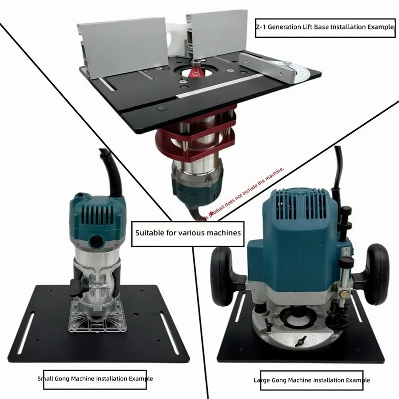 Woodworking Aluminum Alloy Flip Chip Board Bakelite Milling Countertop Backer Push Ruler Trimming Machine Large Gong S8