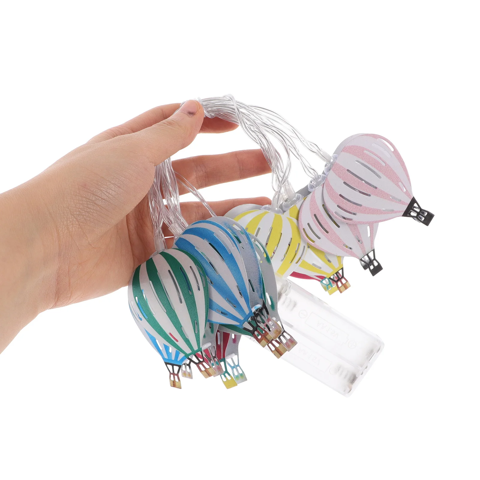 منطاد الهواء الساخن سلسلة أضواء LED تعمل أضواء داخلية مزخرفة لغرفة النوم وحفلات الزفاف والإضاءة المعلقة