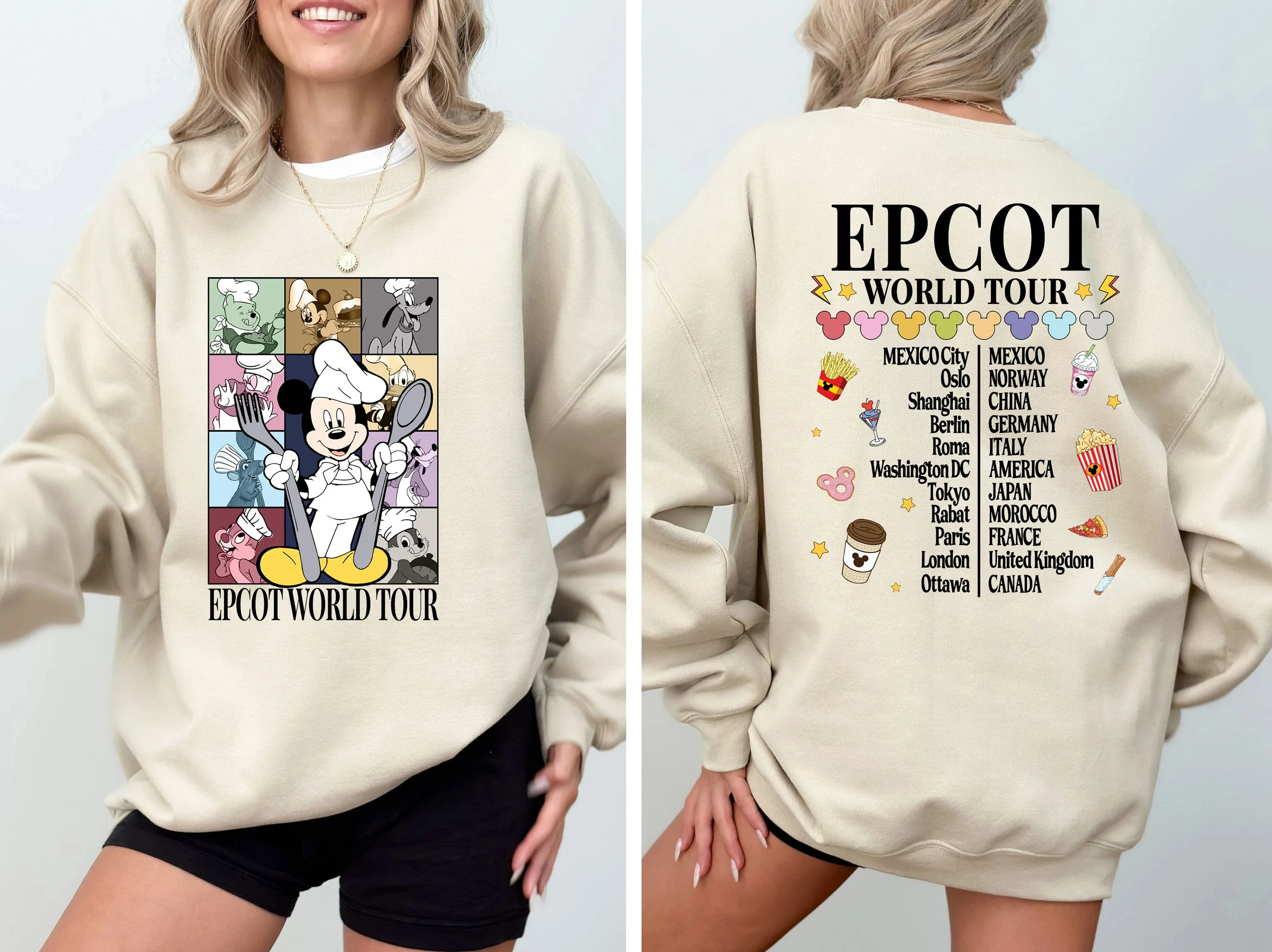 American Retro Mickey and Friends' Journey Sportswear Women's Autumn and Winter New Fashion Men's and Women's Sportswear Jacket