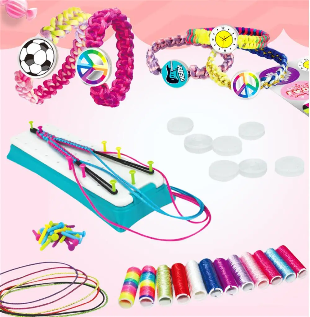 DIY Bracelet Making Kit For Girl Jewelry Loom Braid Bracelet Maker Craft Sets Handmade Toy For Girl\'s Gift