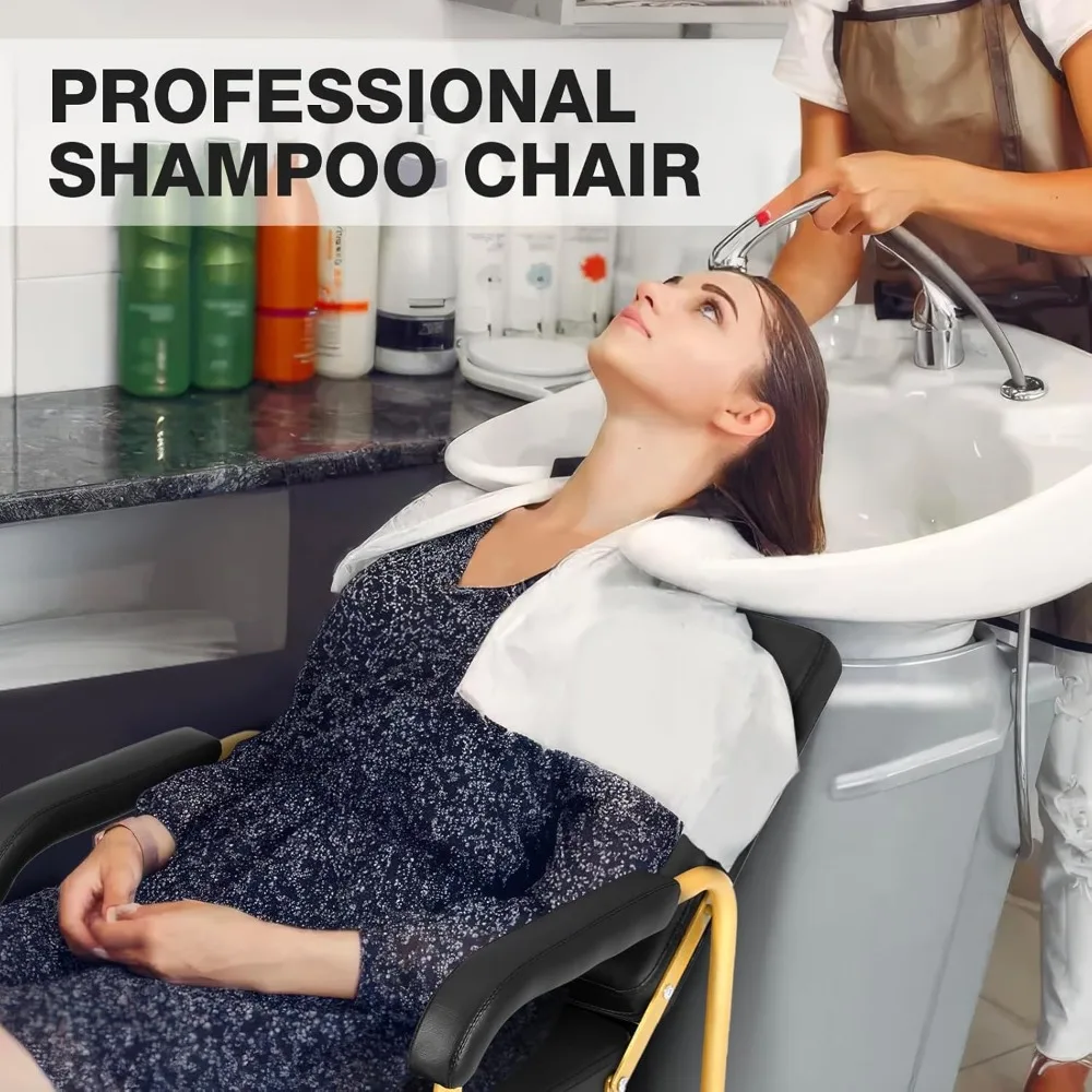 كراسي استلقاء لصالون الحلاقة لمصففي الشعر مع ميزة الاستلقاء التلقائي ومعدات التجميل عالية الجودة في المنتجعات الصحية