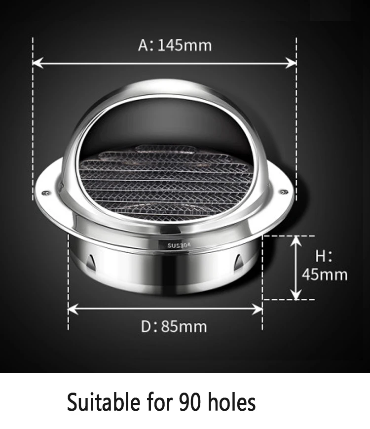 Variant: 304 steel 90mm
