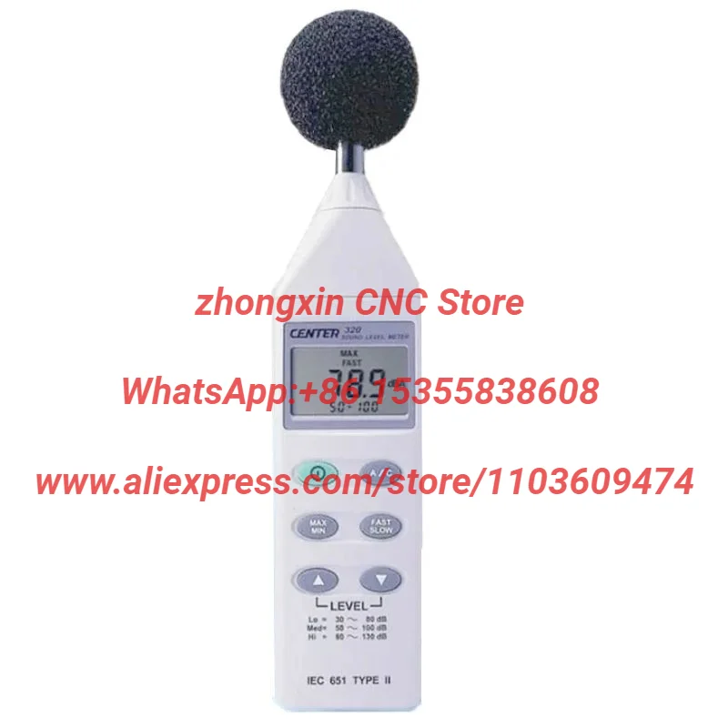 CENTER-320 4 Digits Display Digital Noise Meter Of Resolution 0.1DB