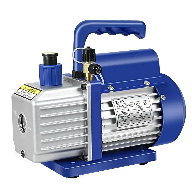 

3.5CFM Single-Stage 5 Pa Rotary Vane Economy Vacuum Pump 3 CFM 1/4HP Air Conditioner Refrigerant HVAC Air Tool R410a 1