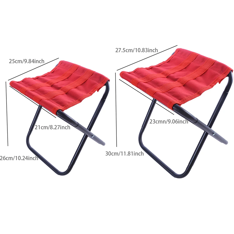 Light Portable High Durable Outdoor Folding chair With Bag Outdoor Folding Fold Aluminum Chair Stool Seat Fishing Picnic Camping