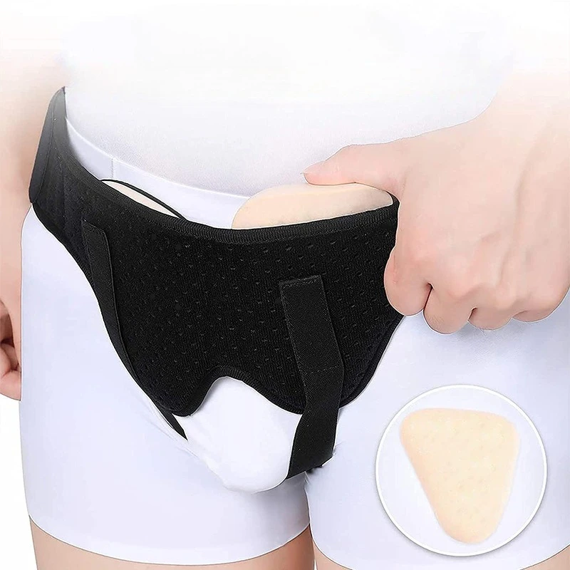 

Man Crotch Holder Hernia Belt Physical Therapy Underwear Crotchless Press Underpants Sponge Pads Durable Strap Waist Enhance