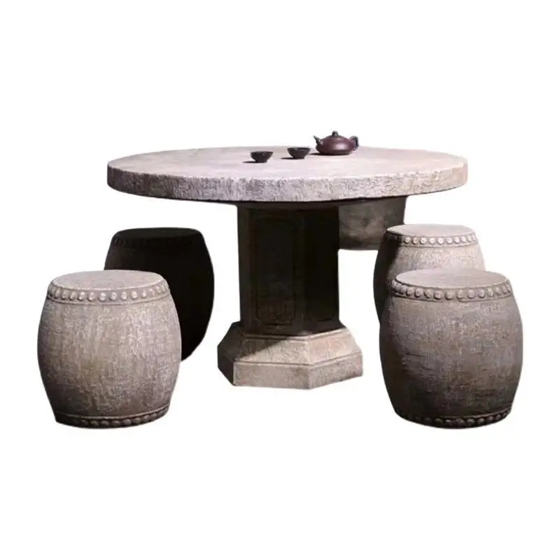 

Stone bench, table, jade white, table and chair, stone