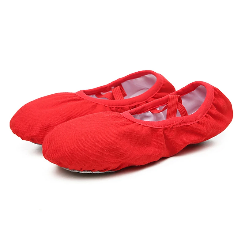 1 Pair Soft Sole Ballet Dance Slippers Girls Ballet Shoes Gymnastic Flat Cotton Woman Dance Shoes Practise Ballerina Shoes