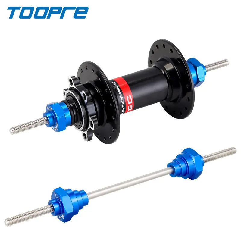 TOOPRE Bicycle Wheel Truing Stand Adapter Tool 12/15/20mm Thru Axle Hub Fixing Rod Tool 85-175mm Opening Range QR Components