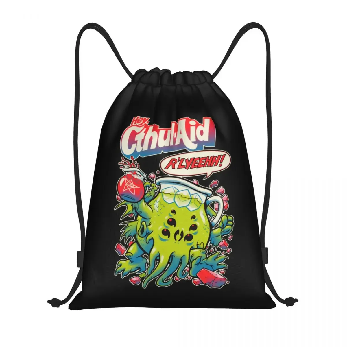 Cthulhu Proximity Wstring Sacs à dos de yoga pour femmes et hommes, sac de sport de dessin animé mignon personnalisé, sac à dos charmant