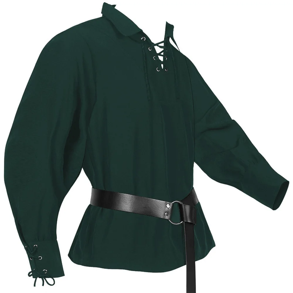 Mens Vintage Medieval Shirt Renaissance Pirate Costume Tops Retro Gothic Knight Performance Blouse For Men Stage Party Clothing