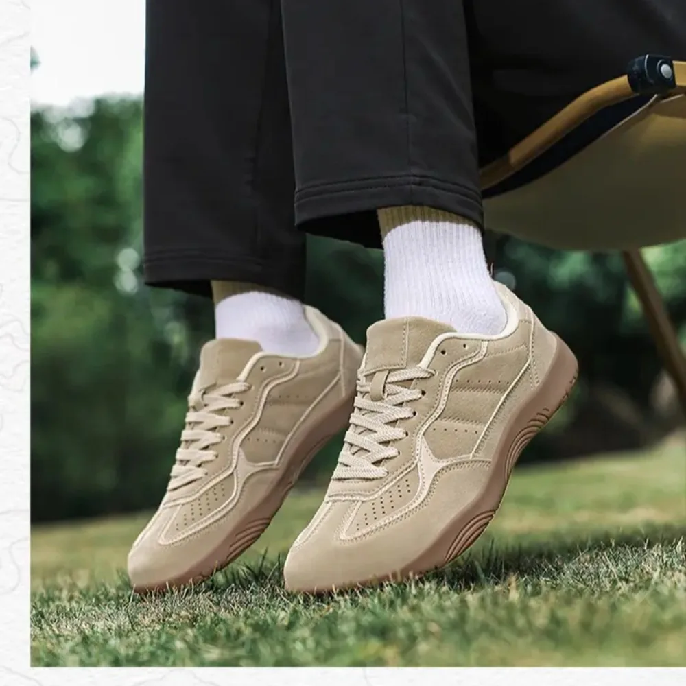 2026 ماتي جلد البقر الربط ولون مطابقة تنفس أحذية رياضية حذاء مسطح امرأة جديدة 2024 الدانتيل يصل تنوعا حذاء رياضة كاجوال #1