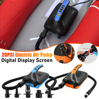 20PSI Electric Air Pump With Auto Shut Off Stand Up Paddle Board Pumps With LCD Display Portable Air Compressor Boat Accessories
