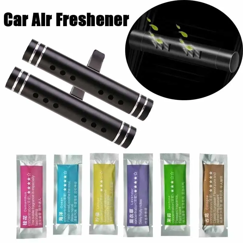 5/6/10Pcs Car Air Vent Perfume Air Freshener Flavoring Smell Aroma Car Perfumes Air Freshener Parfum Car Accessories
