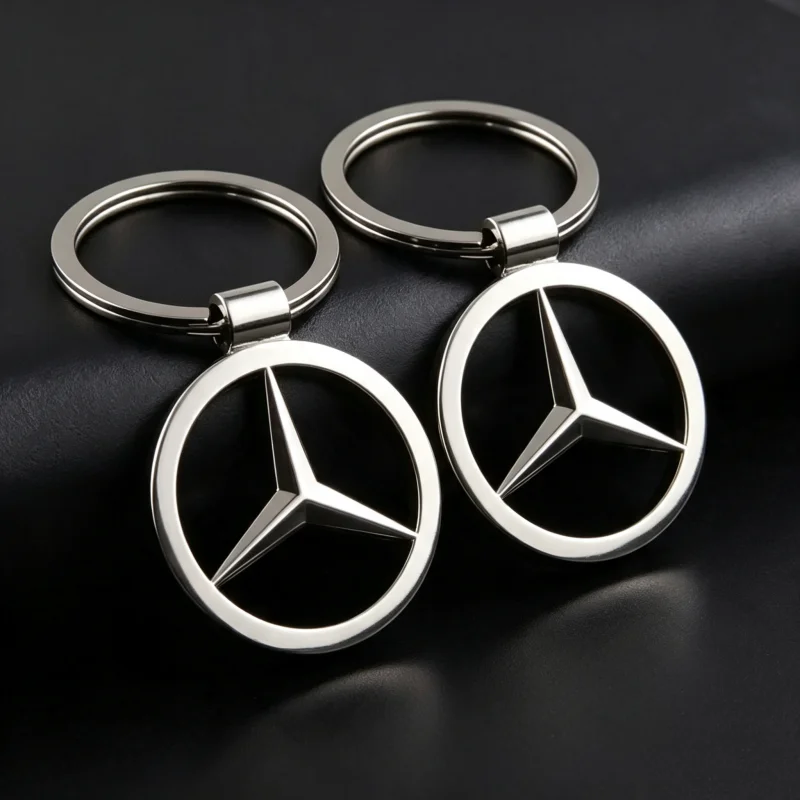Alloy Keychain Keyring Pendant Holder Accessories For Mercedes Benz W213 W205 W204 CLK CLA GLC GLE W210 W124 W168 W222 W251