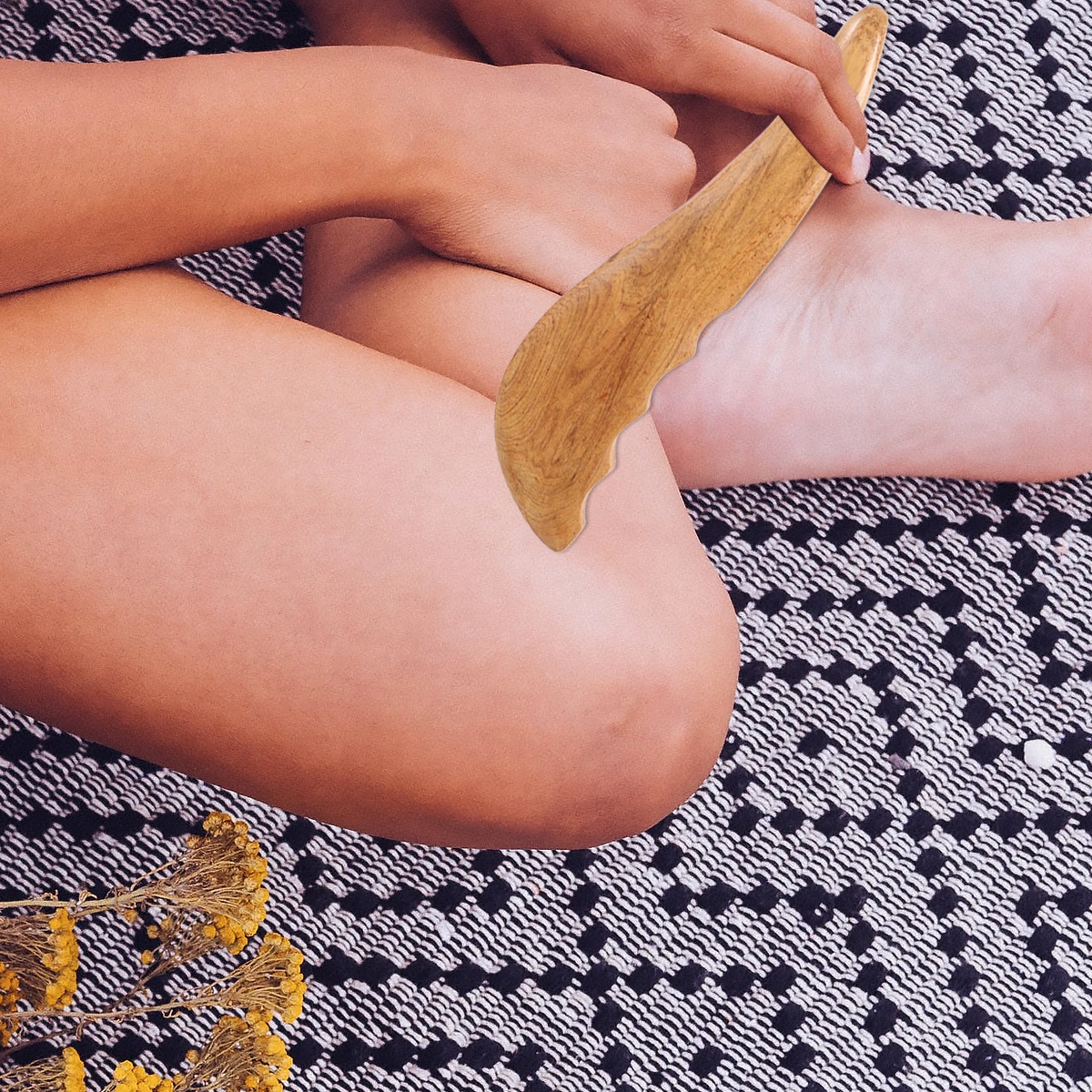 

2pcs Wooden Scraping Plates For Face Neck Shoulder Massage Gua Sha Board Skin Care Tool Portable Back Massager