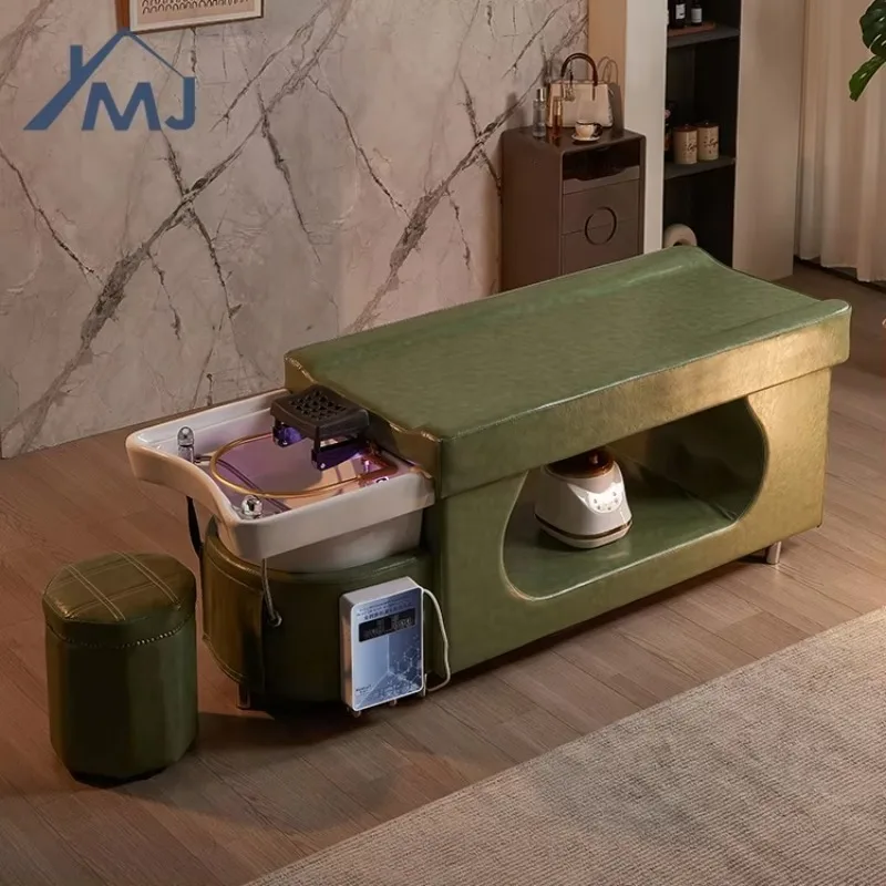 Beauty Salon Treatment Therapy Water Circulate Reclining Thai Massage Shampoo Bed