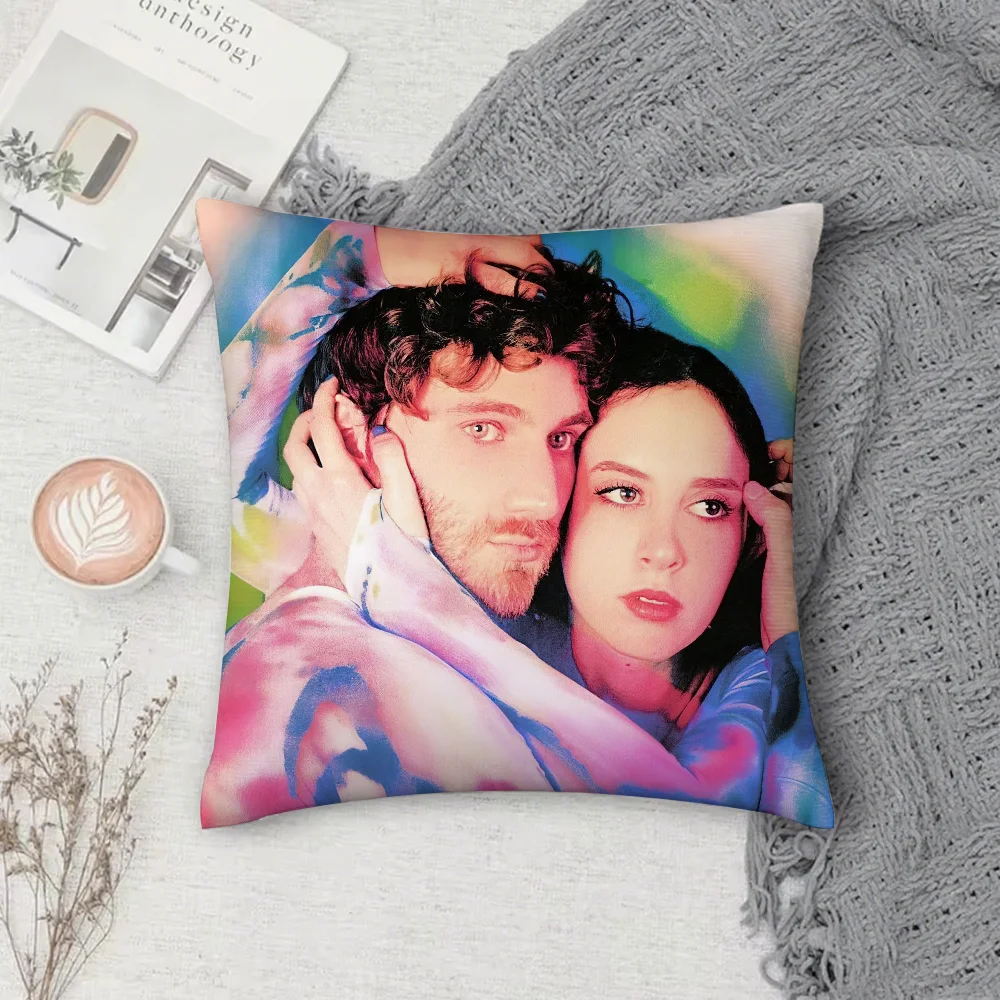 Magdalena Bay Imaginal Disk كيس وسادة مربع على الوجهين الطباعة قصيرة أفخم غطاء وسادة أريكة وسادة السرير #5