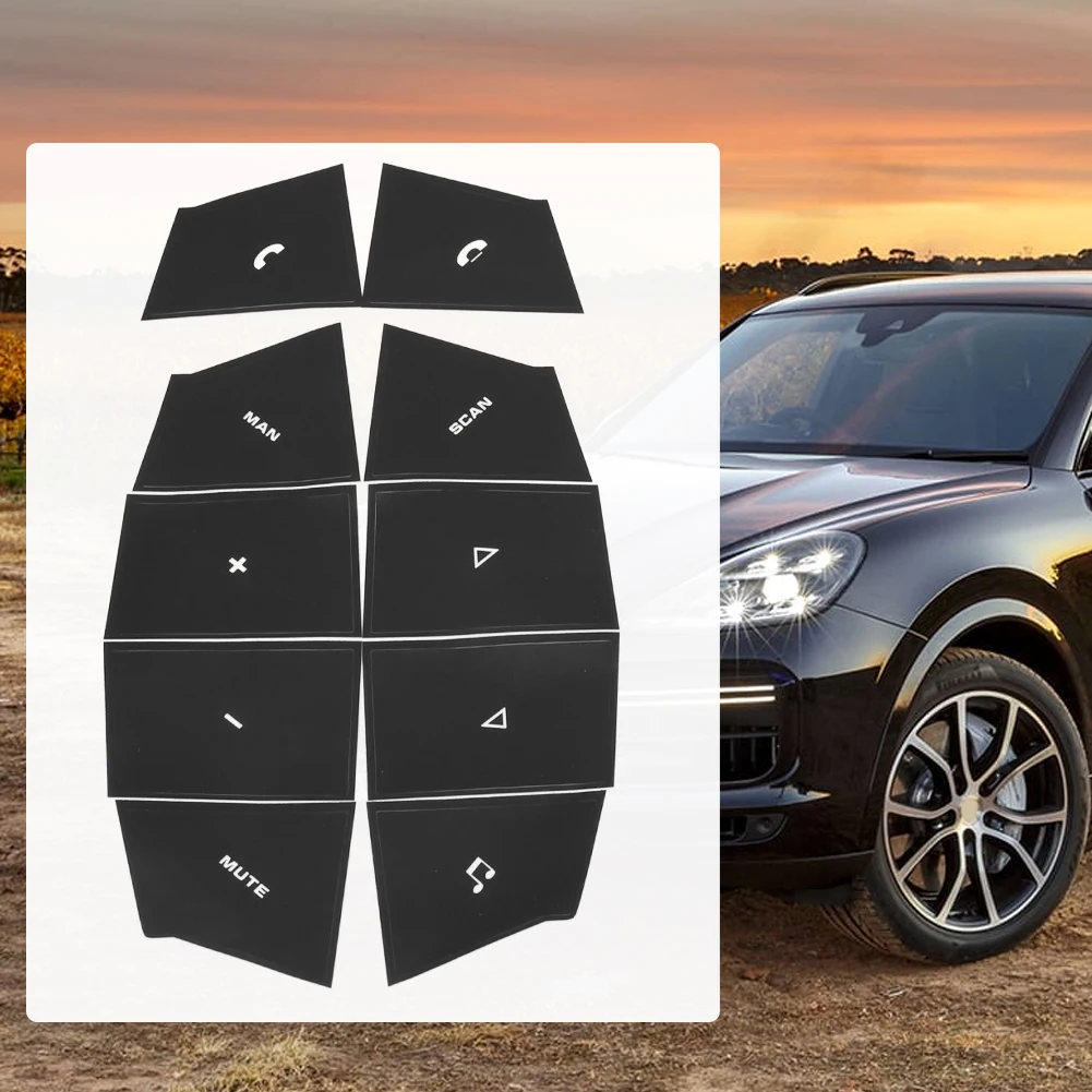 Replacement Steering Wheel Button Decal Sticker Made from Vinyl For For Porsche 2003 2004 2005 2006 Interior Use