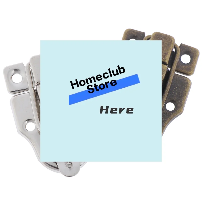 2pcs Jewelry Chest Box Antique Metal Buckle Suitcase Case Toggle Lock Hasp Latch【Homeclub】